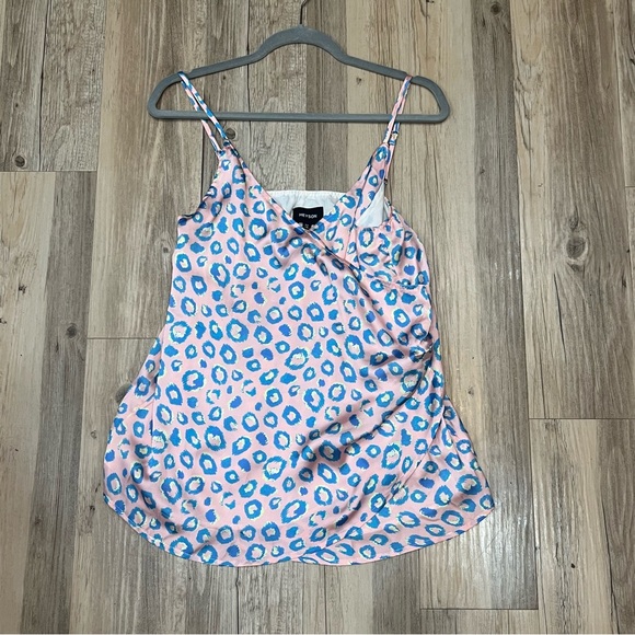 NWT HEYSON Blouse Tank Cami Large Satin Spaghetti Strap Pink Sz small - Picture 4 of 6